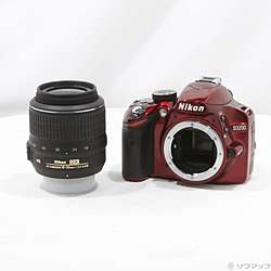 NIKON D3200 18-55 VR レンズキット レッド (2416万画素/SDXC)