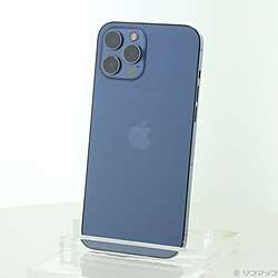 中古】iPhone12 Pro Max 128GB パシフィックブルー MGCX3J／A SIM