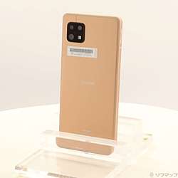 中古】AQUOS sense6 64GB ライトカッパー SHG05 au SIMフリー