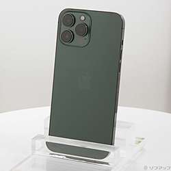 中古】iPhone13 Pro Max 128GB アルパイングリーン MNCU3J／A SIM