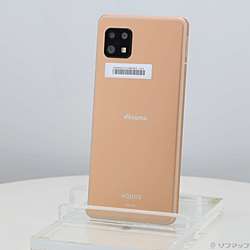 中古】AQUOS sense6 64GB ライトカッパー SH-54B docomo SIMフリー