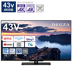 REGZA�i���O�U�j �k�W���i�l �t���e���r REGZA(���O�U)  43Z670N �m43V�^ /Bluetooth�Ή� /4K�Ή� /BS�ECS 4K�`���[�i�[���� /YouTube�Ή��n