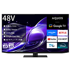 SHARP(�V���[�v) �k�W���i�l �L�@EL�e���r AQUOS  4T-C48HQ2 �m48V�^ /Bluetooth�Ή� /4K�Ή� /BS�ECS 4K�`���[�i�[���� /YouTube�Ή��n