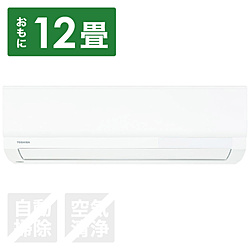 TOSHIBA(東芝) RAS-K361M-W エアコン 2023年 K-Mシリーズ ホワイト [おもに12畳用 /100V] 