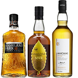 イチローズモルトも入った 個性派ウイスキー飲み比べセット 700ml 3本【ウイスキーセット】