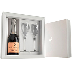 ビルカール・サルモン ブリュット・ロゼ グラス2脚付き 375ml【シャンパン】