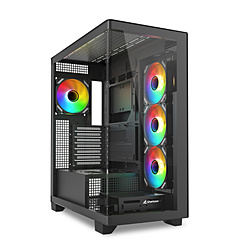 SHARKOON PCケース [ATX /Micro ATX /Mini-ITX] ブラック ELITE SHARK CA500 BK