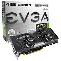 グラフィックボード　GeForce GTX 760 Dual FTW 4GB w/ EVGA ACX Cooler   04G-P4-3768-KR