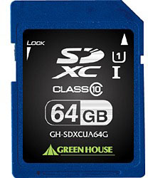 GH-SDXCUA64G(SDXCJ[h 64GB Class10/ő]x40MB/b)