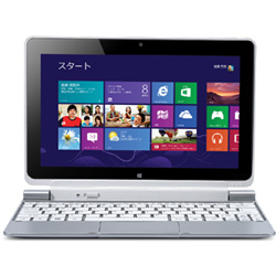 ICONIA W510D [Windowsタブレット] ICONIA-W510D-2 (2013年モデル・シルバー)    ［Windows 8 /インテル Atom /Office Home and Business 2013］
