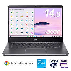 Acer(GCT[) m[gp\R Chromebook Plus 514 X`[OC CB514-4HT-N38Q m14.0^ /Chrome OS /intel Core i3 /F8GB /SSDF128GB / /{ŃL[{[h /2024N6fn