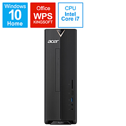 XC-886-F78V デスクトップパソコン Aspire X ブラック ［モニター無し /intel Core i7 /メモリ：8GB /SSD：512GB /2019年12月モデル］