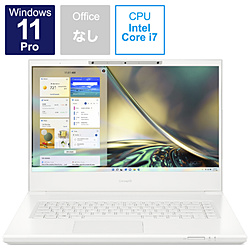 ノートパソコン Concept D7 SpatialLabs Edition The White CN715-73G-SL76Z ［15.6型 /Windows11 Pro /intel Core i7 /メモリ：64GB /SSD：1TB /無し /英語版キーボード /2022年4月モデル］