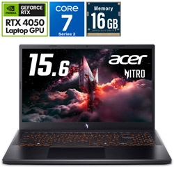 Acer(�G�C�T�[) ANV15-52-F76Z45 �Q�[�~���O�m�[�g�p�\�R�� Nitro V 15(RTX 4050) �I�u�V�f�B�A���u���b�N �m15.6�^ /Windows11 Home /intel Core 7 /�������F16GB /SSD�F1TB