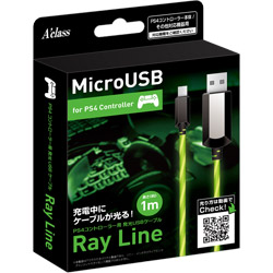 y݌Ɍz PS4Rg[[p USBP[u 1m `Ray Line` O[ [SASP-0480]