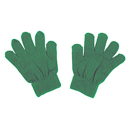 彩色轻松愉快的手套绿