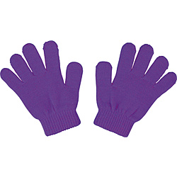 彩色轻松愉快的手套紫色