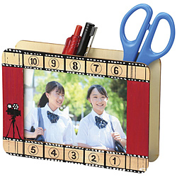 木製小物入れL判 ホワイトシート付
