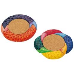 木彫コースター 2枚組