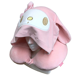 フード付低反発枕  マイメロディピンク