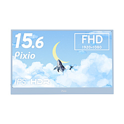 PIXIO USB-Cڑ oCj^[ PX160 Wave pXeu[ PX160WAVEB-O m15.6^ /tHD(1920×1080) /Ch /60Hzn