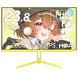 PIXIO PX248WAVEYL-O Q[~Oj^[ PX248 Wave CG[ m23.8^ /tHD(1920×1080) /Ch /200Hzn
