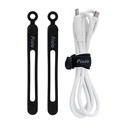 PIXIO �P�[�u���o���h [W12��D120��H9mm /3�{] �V���R���P�[�u���^�C  �u���b�N PXSCT3BK-O