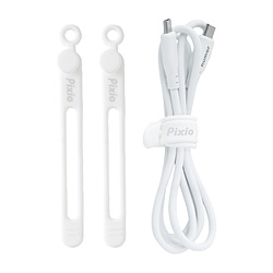 PIXIO �P�[�u���o���h [W12��D120��H9mm /3�{] �V���R���P�[�u���^�C  �z���C�g PXSCT3WH-O