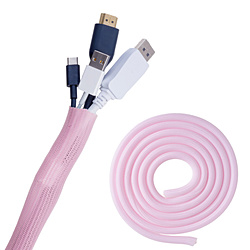PIXIO �X�p�C�����`���[�u [W10��H10��3m] Cable Cover  �s���N PXTCS3PK-O