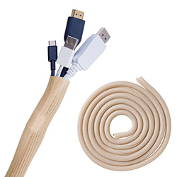 PIXIO �X�p�C�����`���[�u [W10��H10��3m] Cable Cover  �x�[�W�� PXTCS3BE-O