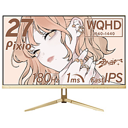 PIXIO PX278WAVECG-UC5 �Q�[�~���O���j�^�[ PX278 Wave(5�N�ۏ�) �V�����p���S�[���h �m27�^ /WQHD(2560×1440�j /���C�h /180Hz�n