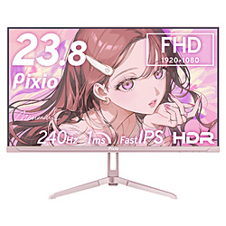 PIXIO PX249WAVEPG-UC5 �Q�[�~���O���j�^�[ PX249 Wave(5�N�ۏ�) �s���N�S�[���h �m23.8�^ /�t��HD(1920×1080) /���C�h /240Hz�n