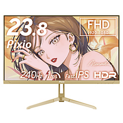 PIXIO PX249WAVECG-UC5 �Q�[�~���O���j�^�[ PX249 Wave(5�N�ۏ�) �V�����p���S�[���h �m23.8�^ /�t��HD(1920×1080) /���C�h /240Hz�n