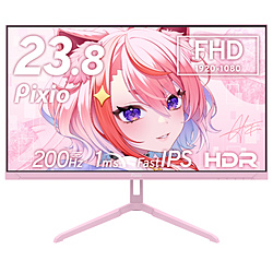 PIXIO PX248WAVEK-UC5 �Q�[�~���O���j�^�[ PX248 Wave(5�N�ۏ�) �p�X�e���s���N �m23.8�^ /�t��HD(1920×1080) /���C�h /200Hz�n