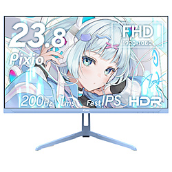 PIXIO PX248WAVEB-UC5 �Q�[�~���O���j�^�[ PX248 Wave(5�N�ۏ�) �p�X�e���u���[ �m23.8�^ /�t��HD(1920×1080) /���C�h /200Hz�n
