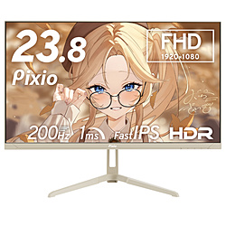 PIXIO PX248WAVEBE-UC5 �Q�[�~���O���j�^�[ PX248 Wave(5�N�ۏ�) �x�[�W�� �m23.8�^ /�t��HD(1920×1080) /���C�h /200Hz�n