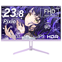 PIXIO PX248WAVEPP-UC5 �Q�[�~���O���j�^�[ PX248 Wave(5�N�ۏ�) �p�X�e���p�[�v�� �m23.8�^ /�t��HD(1920×1080) /���C�h /200Hz�n