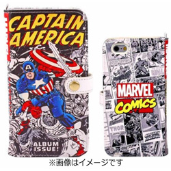 iPhone 6s／6用　MARVEL マーベル コミック ダイアリーケース　キャプテン・アメリカ