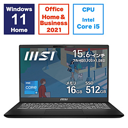 ノートパソコン  クラシックブラック Modern-15-H-C13M-4119JP ［15.6型 /Windows11 Home /intel Core i5 /メモリ：16GB /SSD：512GB /Office HomeandBusiness /日本語版キーボード /2024年1月モデル］