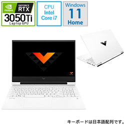 4X815PA-AAAA ゲーミングノートパソコン Victus by HP Laptop 16-d0000 セラミックホワイト ［16.1型 /Windows11 Home /intel Core i7 /メモリ：16GB /SSD：512GB /無し /日本語版キーボード /2022年2月モデル］