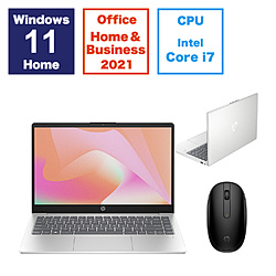 ノートパソコン HP 14-ep0000 G1モデル ナチュラルシルバー 806Y2PA-AAAC ［14.0型 /Windows11 Home /intel Core i7 /メモリ：16GB /SSD：512GB /Office HomeandBusiness /日本語版キーボード /2023冬モデル］