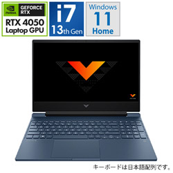806Z9PA-AACF ゲーミングノートパソコン Victus Gaming Laptop15-fa1000 G1モデル(RTX 4050) パフォーマンスブルー
