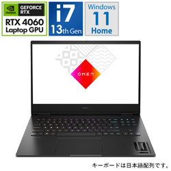 80B37PA-AACQ ゲーミングノートパソコン OMEN Gaming Laptop16-wf0000 G1モデル(RTX 4060) シャドウブラック