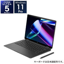 ノートパソコン HP Spectre x360 アッシュブラック 9D614PA-AACA ［14.0型 /Windows11 Pro /intel Core Ultra 5 /メモリ：16GB /SSD：516GB /無し /日本語版キーボード /2024年4月モデル］