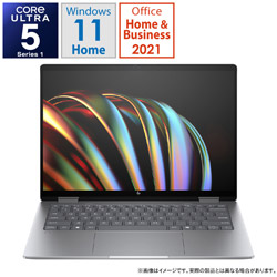ノートパソコン Envy x360 14-fc0000 メテオシルバー 9W678PA-AAAB ［14.0型 /Windows11 Home /intel Core Ultra 5 /メモリ：16GB /SSD：512GB /Office HomeandBusiness /日本語版キーボード /2024年4月モデル］