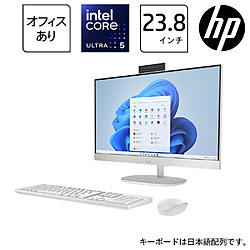 A2MM2PA-AAAL デスクトップパソコン HP 24 シェルホワイト ［23.8型 /intel Core Ultra 5 /メモリ：16GB /SSD：1TB /2024年11月モデル］