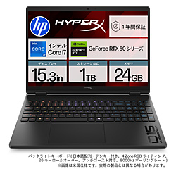 hp(�G�C�`�s�[) D5DM6PA-AACB �Q�[�~���O�m�[�g�p�\�R�� (RTX 5060) �V���h�E�u���b�N �m�������F24GB /SSD�F1TB /intel Core i7 /Windows11 Home /15.3�^ /Office�\�t�g�Ȃ��n