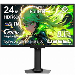 TITAN ARMY U255L �Q�[�~���O���j�^�[ [620Hz] �u���b�N �m24�^ /�t��HD(1920×1080) /���C�h�n