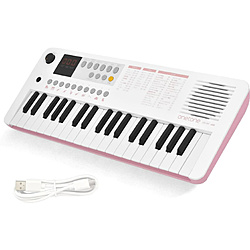 電子キーボード  ホワイト／ピンク OTK-37M/WHPK ［37ミニ鍵盤］