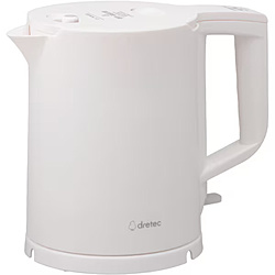 ドリテック 電気ケトル「ピタポット」 ホワイト PO-377WT ［0.8L］